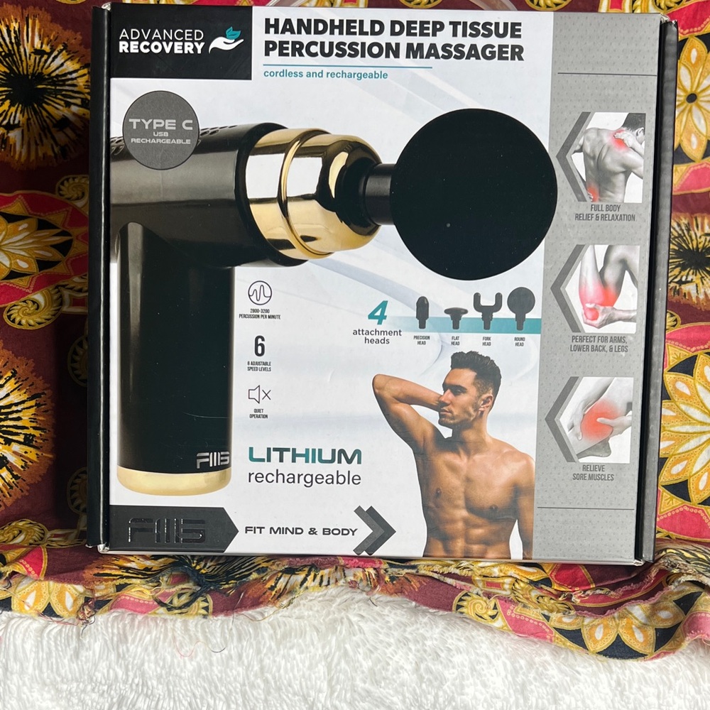 Advanced Recovery Handheld Deep Tissue Massager - Brand New!